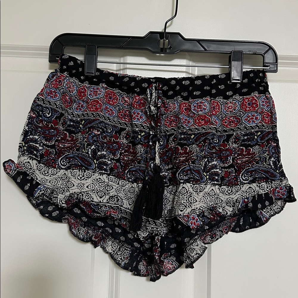 NWOT Meshme | Boho Print Lightweight Shorts | S | waist 13” - Picture 3 of 12